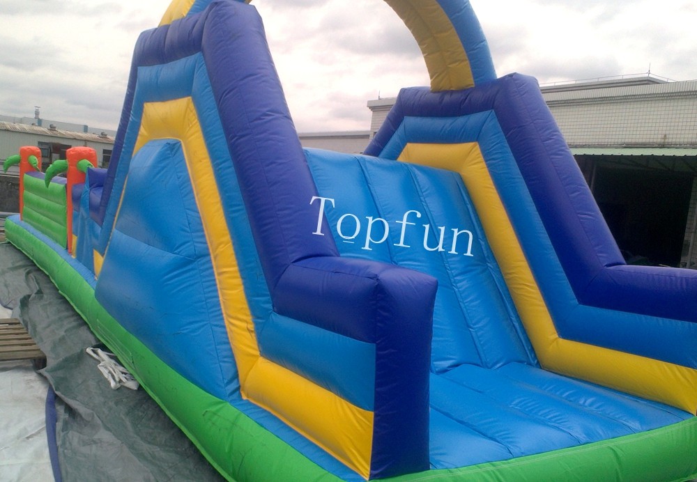 PVC Tarpaulin Inflatable Sports Games / Inflatable Obstacle Course For Kids