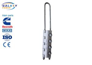 Wholesale Bolt Type Round Steel Wire Rope Clamp , Heavy Duty Tension Resistance Steel Cable Clamps from china suppliers