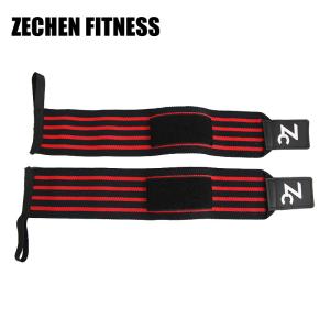 Wholesale One Size Fits All Wrist Wraps Fitness 45cm Cotton Elastic Weight Lifting Support Straps 8cm from china suppliers