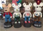 Outdoor 1.6 Meters High Fiberglass Cartoon Statues For City Square Decoration