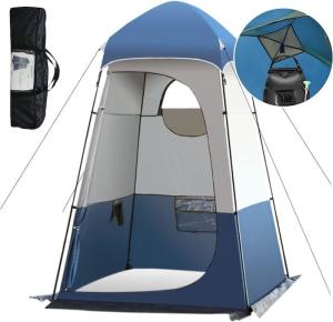 Wholesale 160*160*240CM Blue Waterproof 210T Polyester Pop Up Privacy Tents With UV Protection For Camping And Outdoor Events from china suppliers