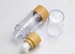 Bamboo Lotion Pump Airless Cosmetic Bottles 100 ML Without Tube