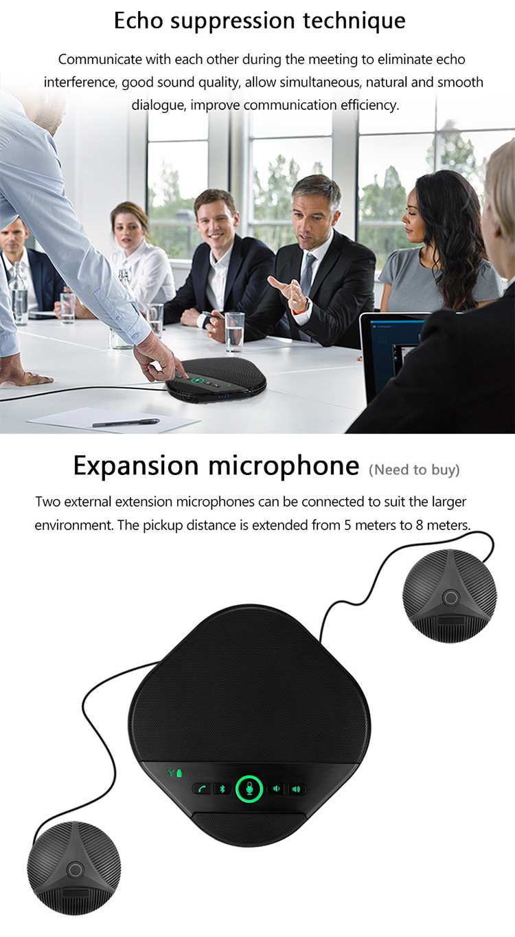 Intelligent Echo Cancellation USB Omnidirectional Microphone