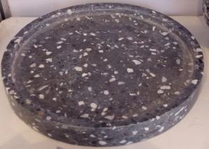Wholesale Dia. 22 X 2cm Terrazzo Stone Serving Tray Polished from china suppliers