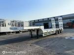 Vehicle Master 4 Axle 100 Tons Lowbed Semi Truck Trailers for Construction