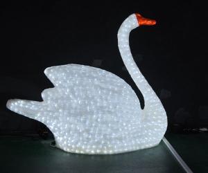 Wholesale lighted swan for outdoor decoration from china suppliers