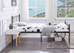 Simple Furniture Home Single Double Q235 Wrought Iron Platform Bed Frame Queen