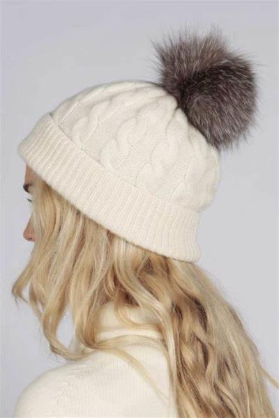Unisex Knit Pom Pom Beanie Embroidery Logo Woven Label 100% Acrylic Pom For
