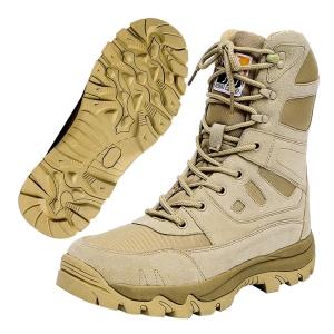 Wholesale Men's Tan Color Steel Toe Safety Leather Comfortable Waterproof Anti-slip Hunting Boots from china suppliers