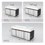 Professional Supplied Luxury Retail Checkout Counter Cash Desk For Beauty And