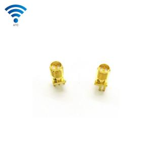 Wholesale Solder Edge PCB Straight Mount Female Coax Connector , SMA Coaxial Cable Jack from china suppliers