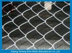 PVC Coated Chain Link Fence For Building Site / Courtyard / Park