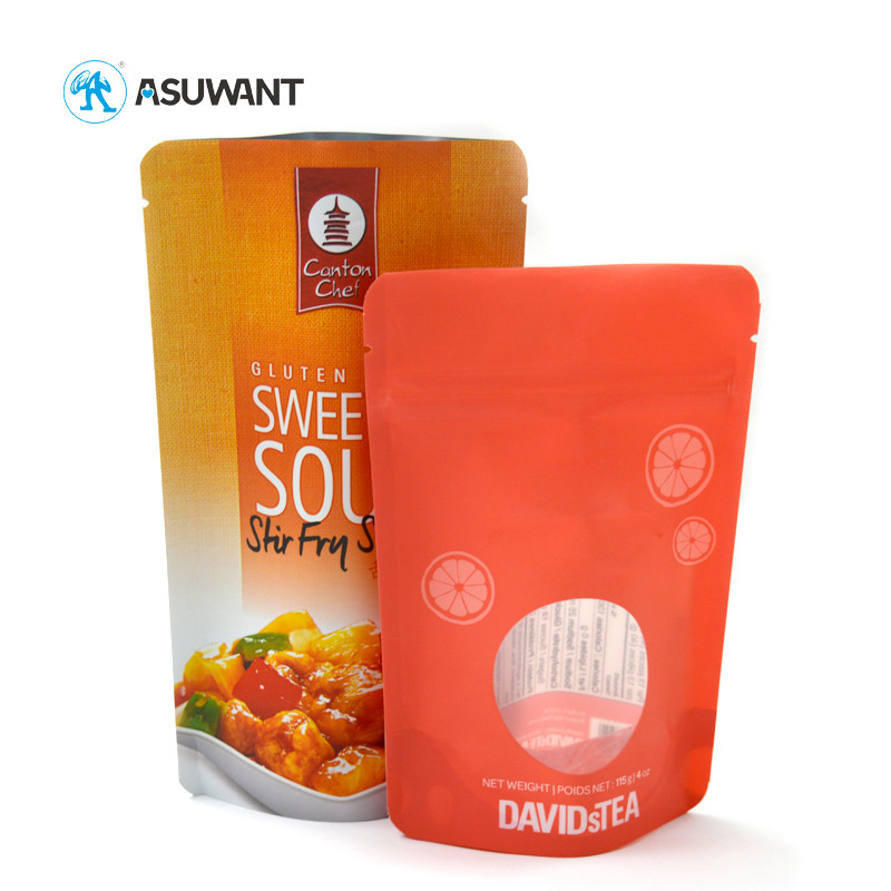 Custom Printed Food Packaging Bags Snack Nuts Zipper Resealable Stand Up Pouch