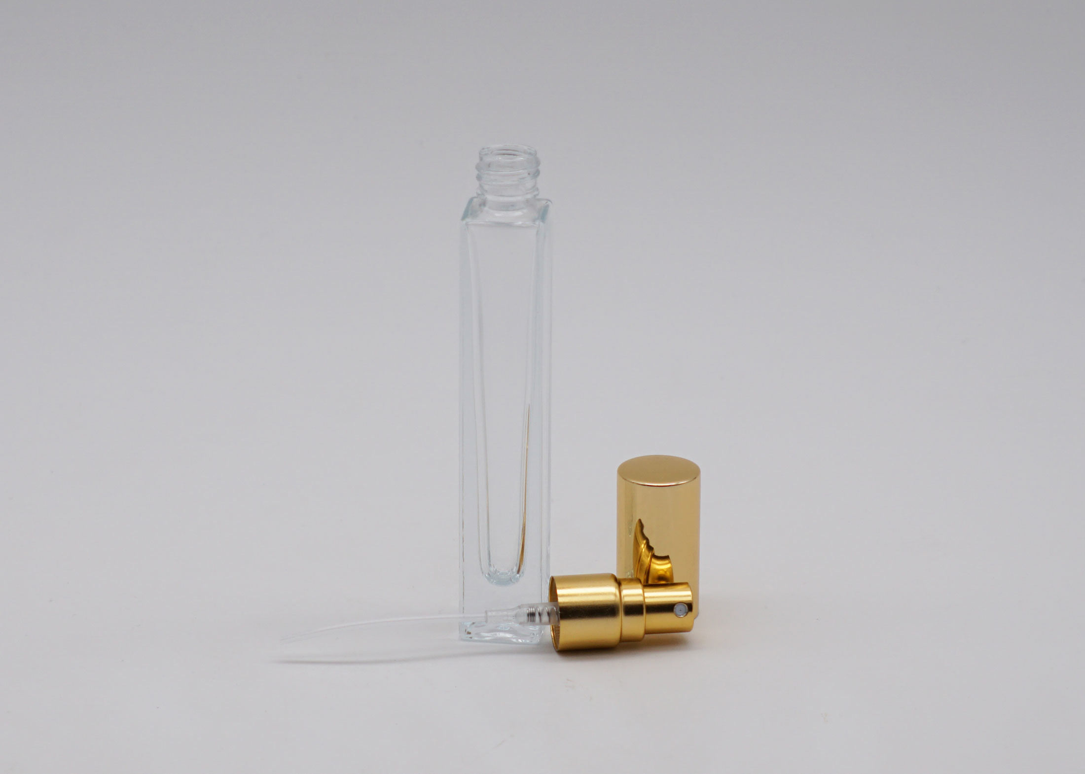 Square 10ml Glass Perfume Atomizer Bottle Portable Mist Spray