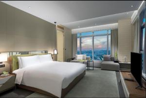 Wholesale ISO18001 New Chinese Style Hotel Bedroom Furniture Sets Customized from china suppliers