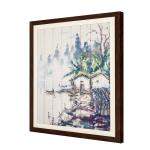 Hotel Wall Hangings Ribbon Painting 1 Inch Thickness Light Sensitive Effect