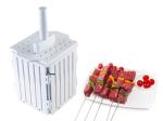 White BBQ Small Kitchen Tools Kebab Maker Box 17 * 17 * 20cm Non Stick