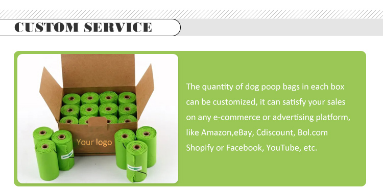 PLA PBAT Material Structure Potty Bag for Easy and Eco-friendly Pet Waste Disposal