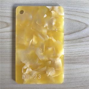 Wholesale Yellow Pearl Acrylic Sheets 3mm Textured Plexiglass Boards For Display Rack from china suppliers