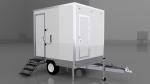 Affordable Functional and customizable Mobile single shower Trailer Outdoor