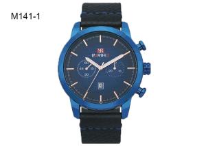 Wholesale Wholesale Fashion Men's Quartz Watch Chinese Wristwatch Factory Leather Band M141 from china suppliers