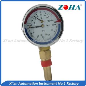 Wholesale Dial Face Thermo Pressure Gauge / Small Oil Pressure And Temp Gauge from china suppliers