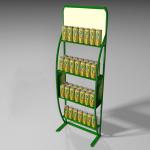 Hot Sale Supermarket Metal Display Stand Snack Drink Display Stand