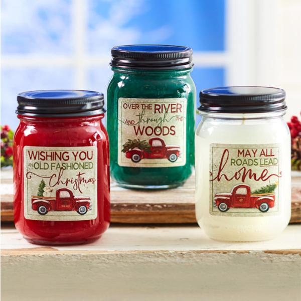 Colorful Soy Wax Wood Wick Scented Jar Candle Clear Glass Candle Jars With Metal