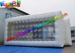 Clear White Color Cube Outdoor Inflatable Tent With CE / UL Blower