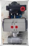 AT series aluminum alloy pneumatic 90 degree rotary actuator for ball valves