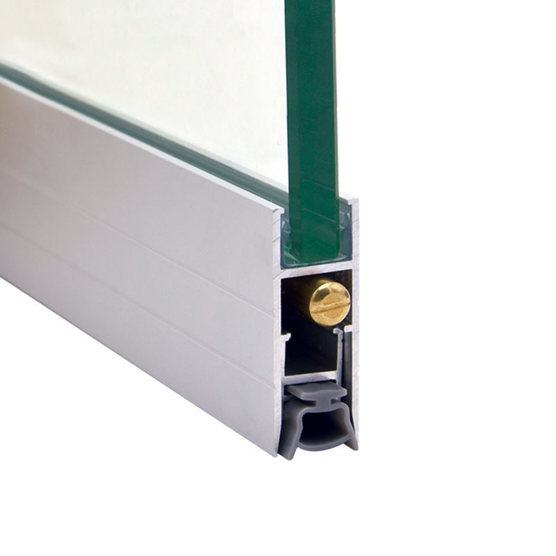 17*45mm Automatic Door Bottom Seals Aluminium Weatherstrips For Grass Door