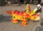 2.5 - 3m Long Yellow Dinosaur Battery Car Coin Operated Animatronic Dinosaur