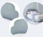 Simple Design Upholstered Wooden Latest Double Hotel Bed