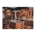 2000mm 1.2M Solid Wood Kitchen Cabinets Island Bar Cabinets Classic