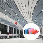 0.5mm-1.5mm Aluminium Baffle Ceiling Sound Absorbing For America Shopping Mall
