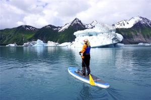 Wholesale Commercial Cool Snow Sup Inflatable SUP Board Ski Custom Made from china suppliers
