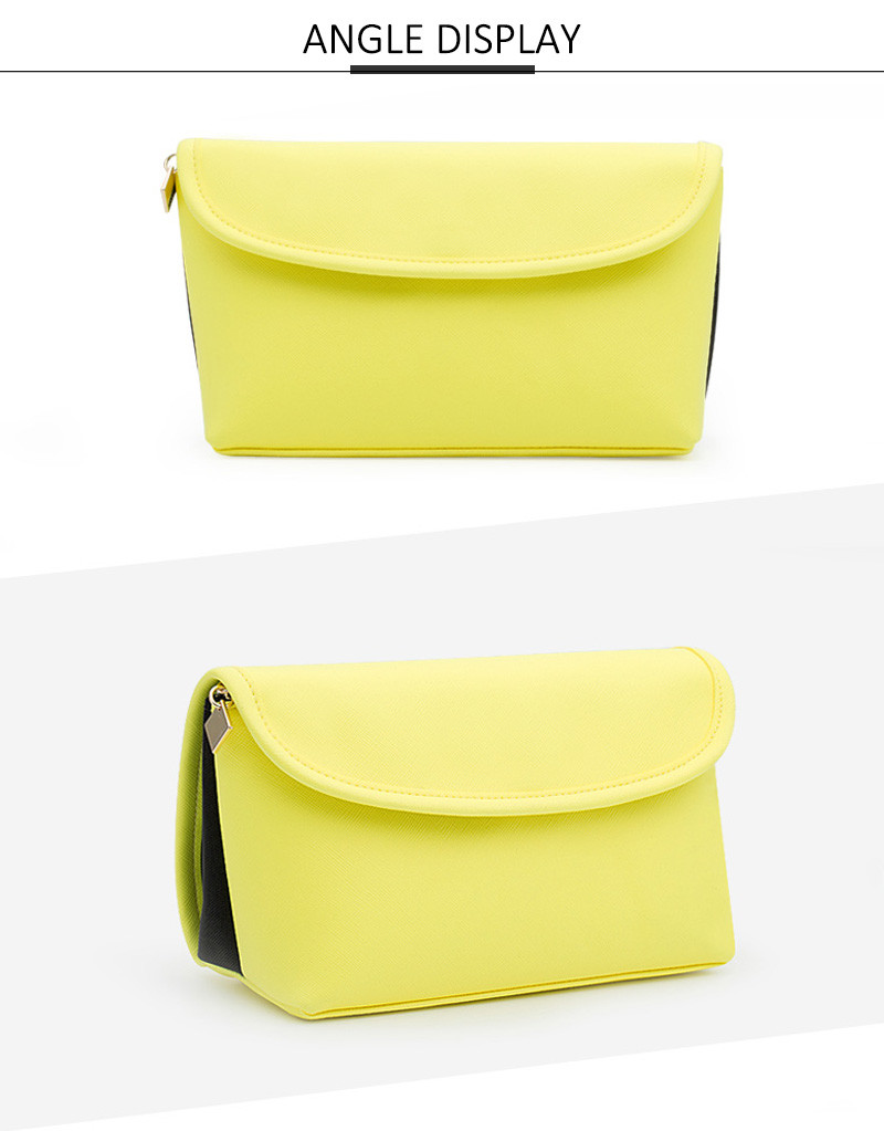 Korean Beautiful Personalized Pure Color Blank Brushes Cosmetic Bag