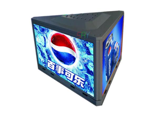 Three Sides Outdoor P3.91 Taxi Top Roof Advertising Led Sign 1000mm x 500mm Per