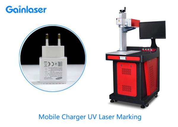 5W UV Laser Marking Equipment Manufacturers for White ABS , Black Plastic Parts