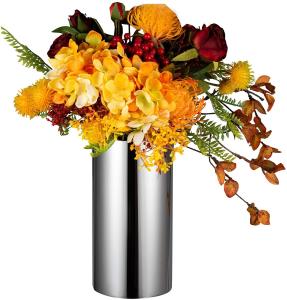 Wholesale Custom Various Specifications Stainless Steel Metal Round Cylindrical Home Decor Floor Vases from china suppliers