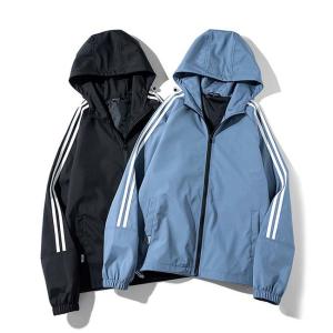 Wholesale OEM ODM Solid Color Casual Stand Collar Jacket Men'S Coats &amp; Jackets With Hood from china suppliers