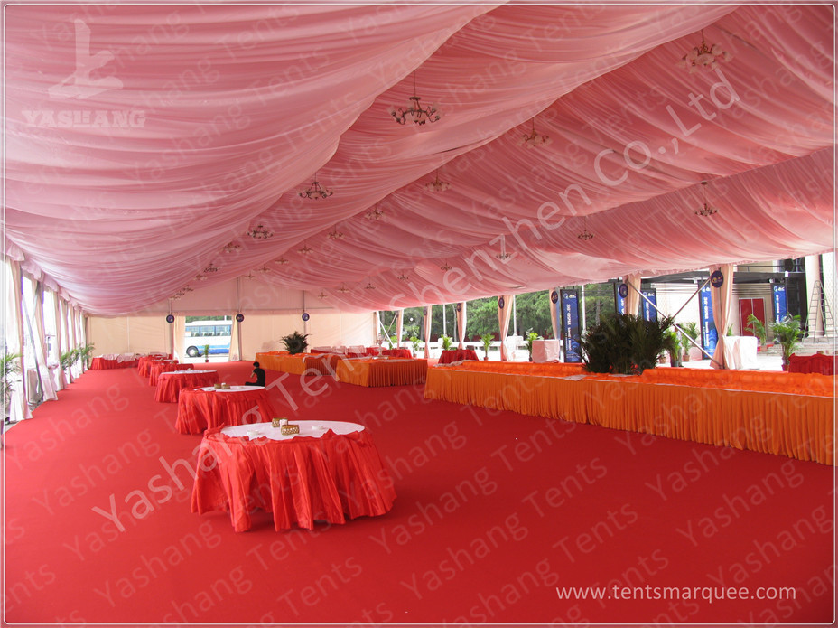 White Aluminum Structure Outdoor Party Tents 300 Sqm Amazing Wedding Marquees