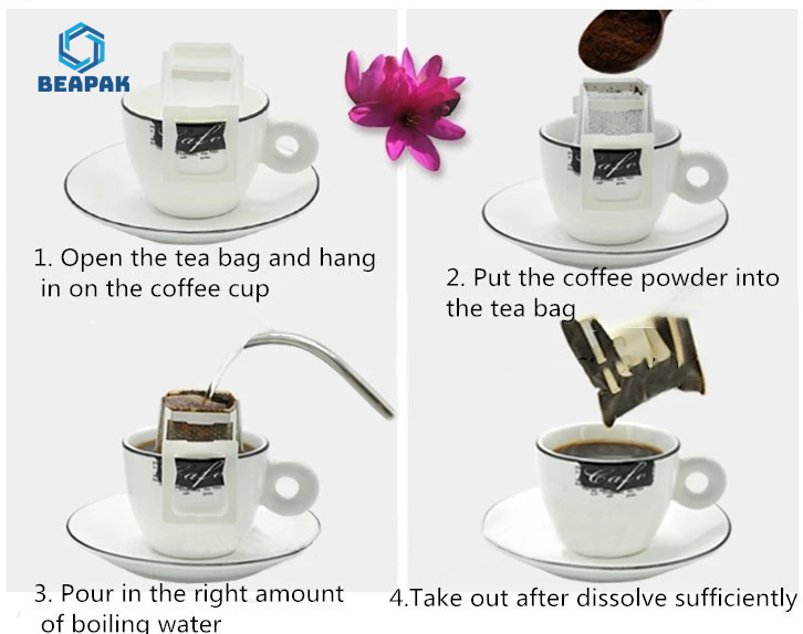 Customized Design Aluminum Foil Drip Coffee Packets