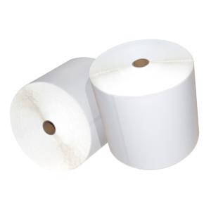 Wholesale Barway 80mm White Vinyl Sticker Roll 5000pcs Plain Sticky Labels from china suppliers
