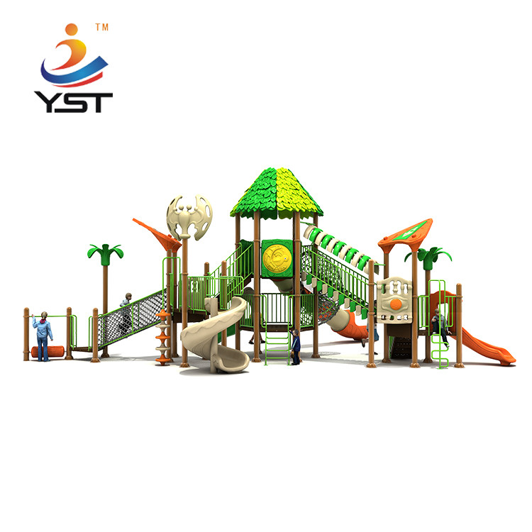 Kindergarten Plastic Kids Playground Slide Entertaining Combination