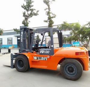 Wholesale FD100 Counterweight IC Diesel Powered Forklift 10000kg 10 Ton Loading Weight from china suppliers