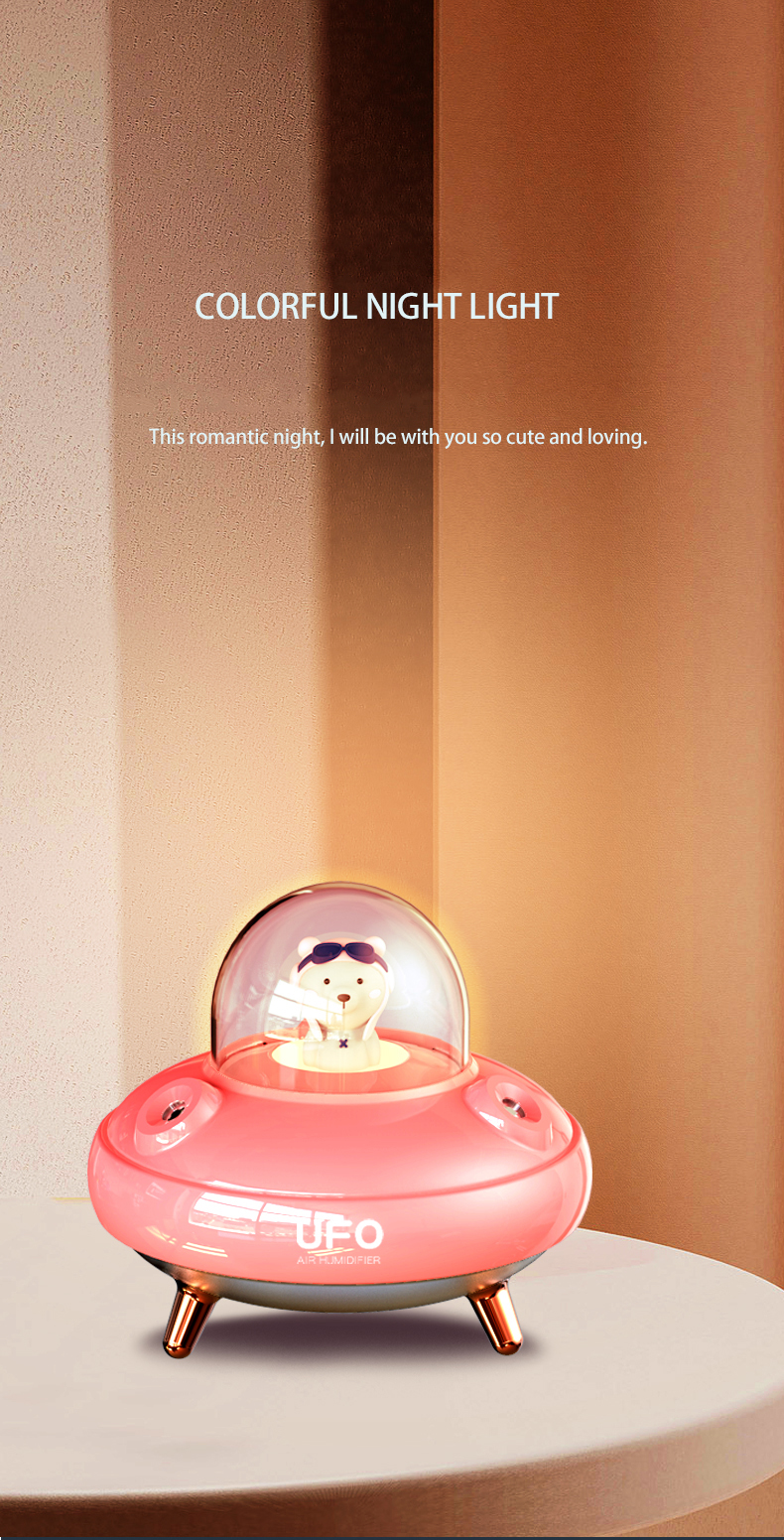 Wireless Rechargeable 400ml UFO Astronaut Humidifier USB 5V