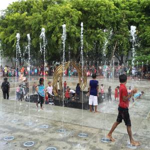 Wholesale LED Light Music Fountain Stainless Steel RGB Underwater Light from china suppliers
