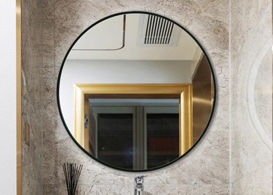 Waterproof Light Oak Framed Mirrors , Oversized Decorative Wall Mirrors