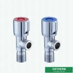 1/2-Inch Chromed Wall Mounted Toilet Water Stop 90 Degree Round Handle Quick